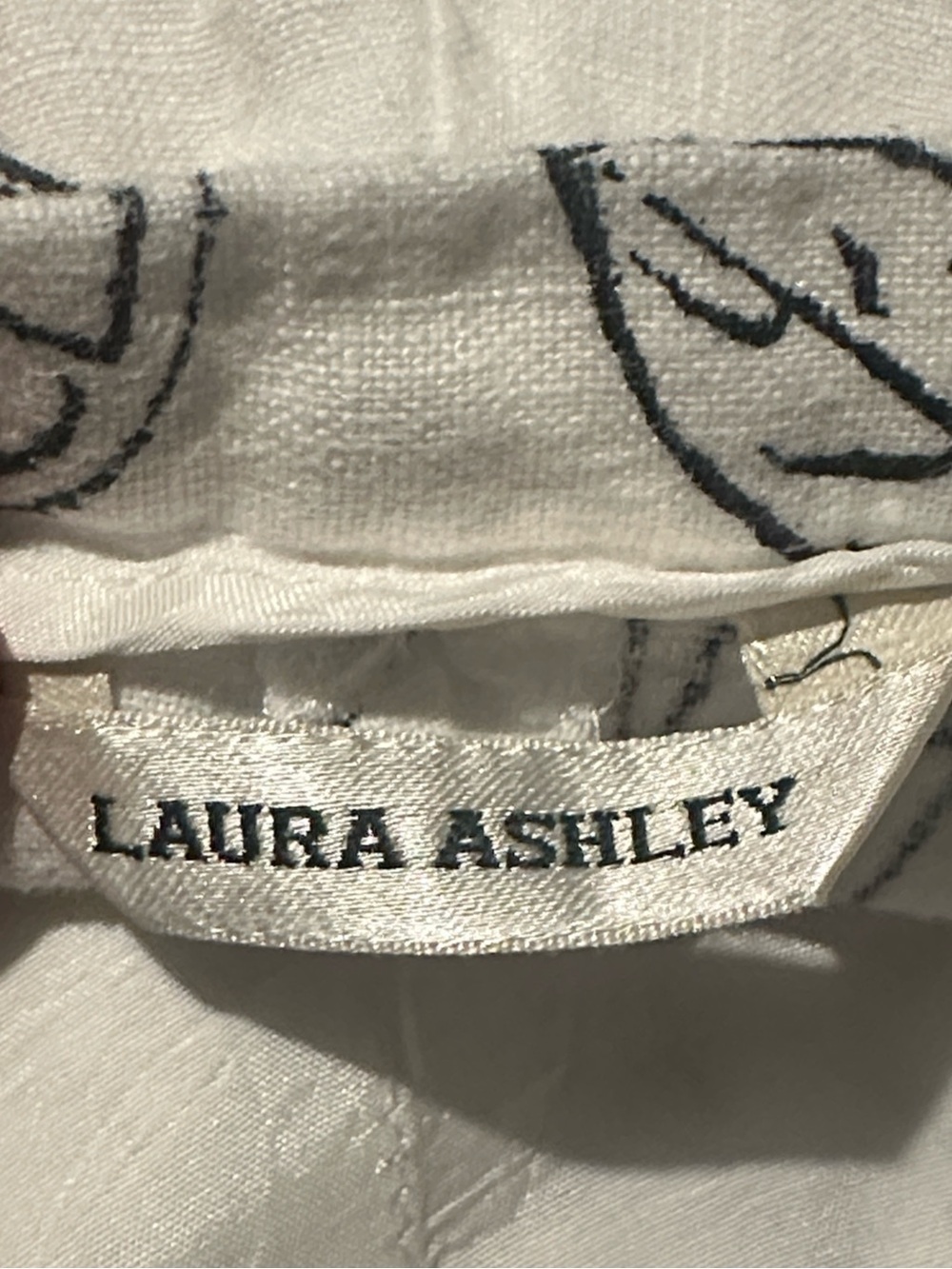 Laura Ashley Linen Citrus Lemon Print Cropped Pants Women’s Size 8 - Picture 4 of 8
